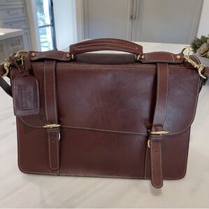 King Ranch leather briefcase